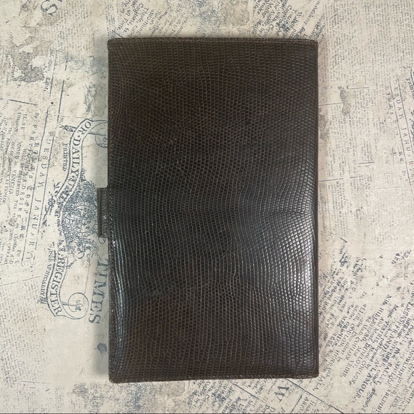 Mark Cross Paris Rare - Antique Lizard Leather Travel Wallet - Collectors item - Picture 3 of 15